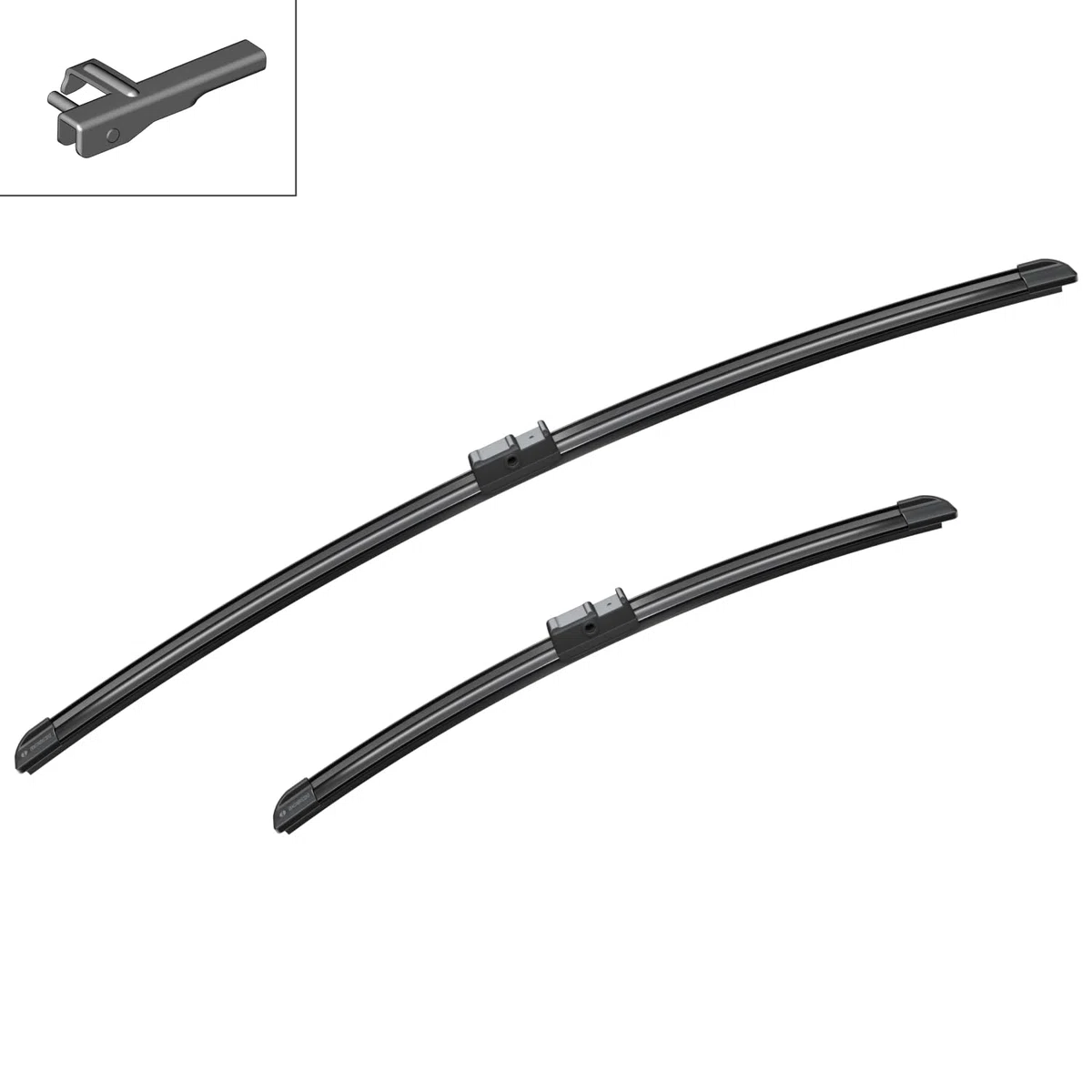 Bosch 3397118977 Aerotwin A977S - Limpiaparabrisas (2 unidades, 650 mm y 425 mm), Color Negro