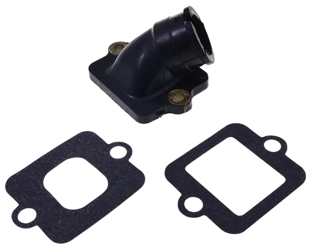 2EXTREME tobera admisión + junta estándar compatible con Piaggio 50ccm 2T – NRG, TPH, Zip, Gilera Runner, Ice, Aprilia SR50 – 21 mm paso, 23 mm conexión