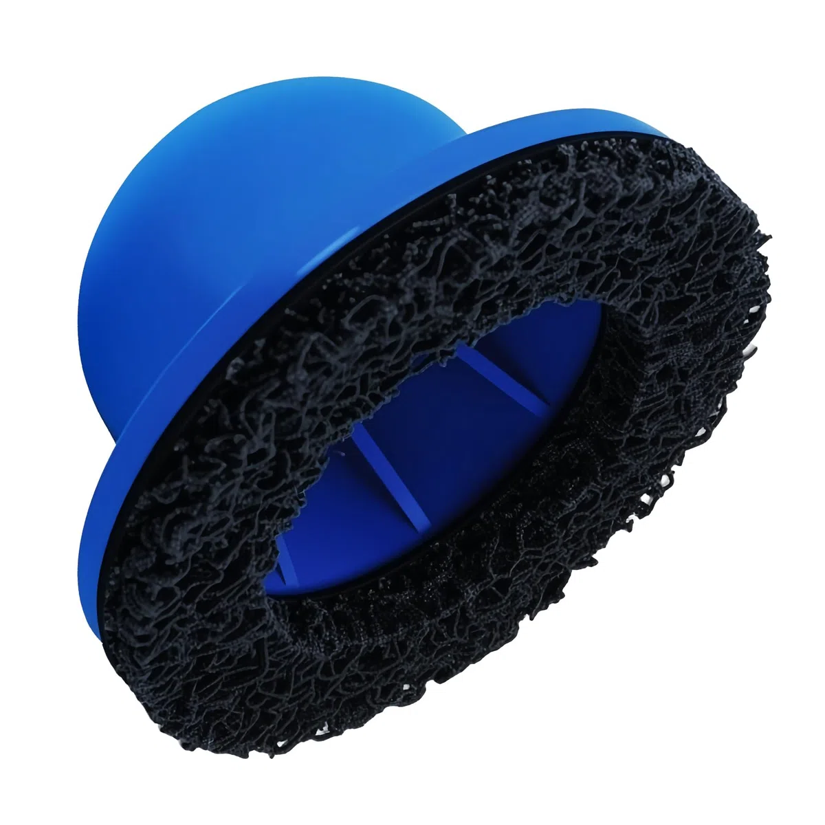 BAIFULAI Amoladora de buje de rueda: azul lijadora de cubo de rueda para coche, acabado de plástico, diámetro interior de 90 mm, diámetro exterior de 150 mm, lijadora de buje para llave de impacto de