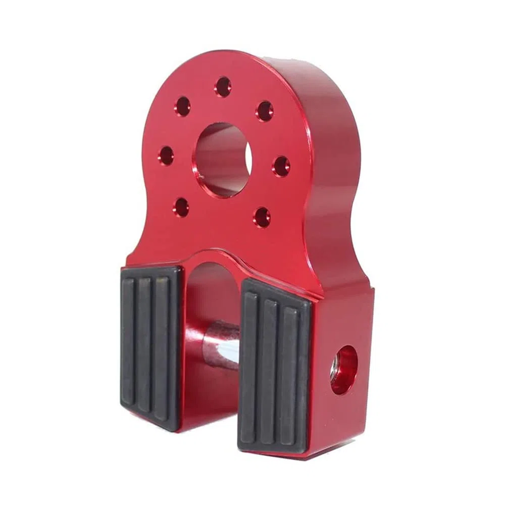 Riloer Conector de cabrestante de 30,000 lbs, conector de gancho de remolque de cuerda de gancho de cabrestante, conector de gancho de remolque de rescate de aleación de aluminio de montaje