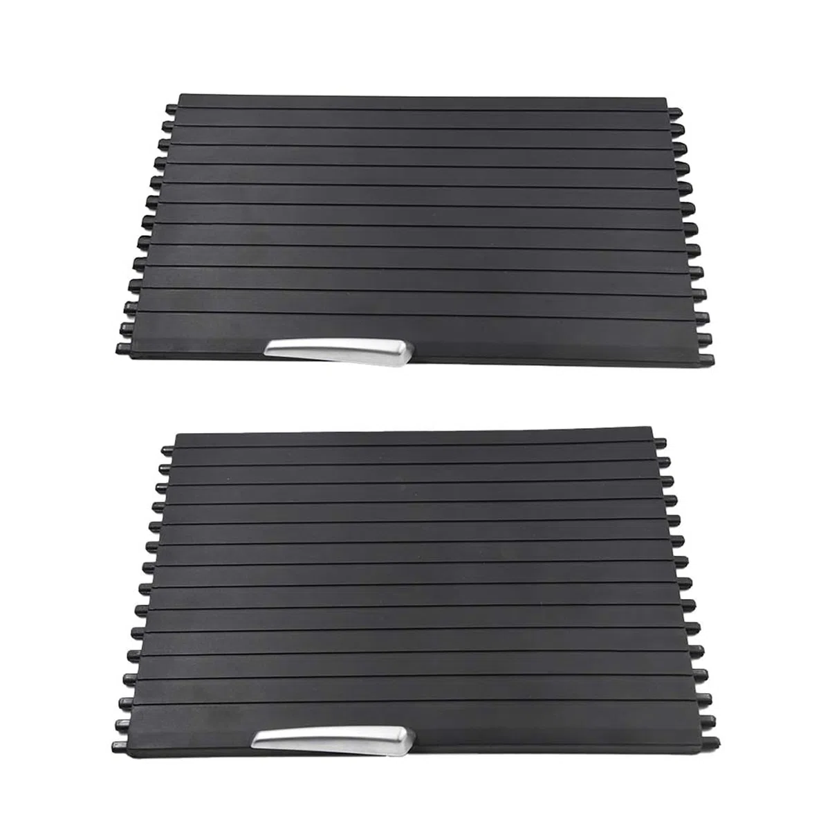 2xCubierta para Consola Central para Coche Interior Portacopa tapa deslizante Cubierta para persiana Enrollable para Consola Central Compatible con X5 X6 E70 E71 E72 07-14 51166954943