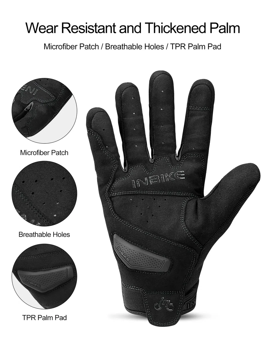 INBIKE Guantes Moto Hombre Protecciones En Nudillos Dedos, Guantes Motorista Motocicleta De Pantallas Táctiles para Moto Carretera Ciudad Bicicleta(IM902)