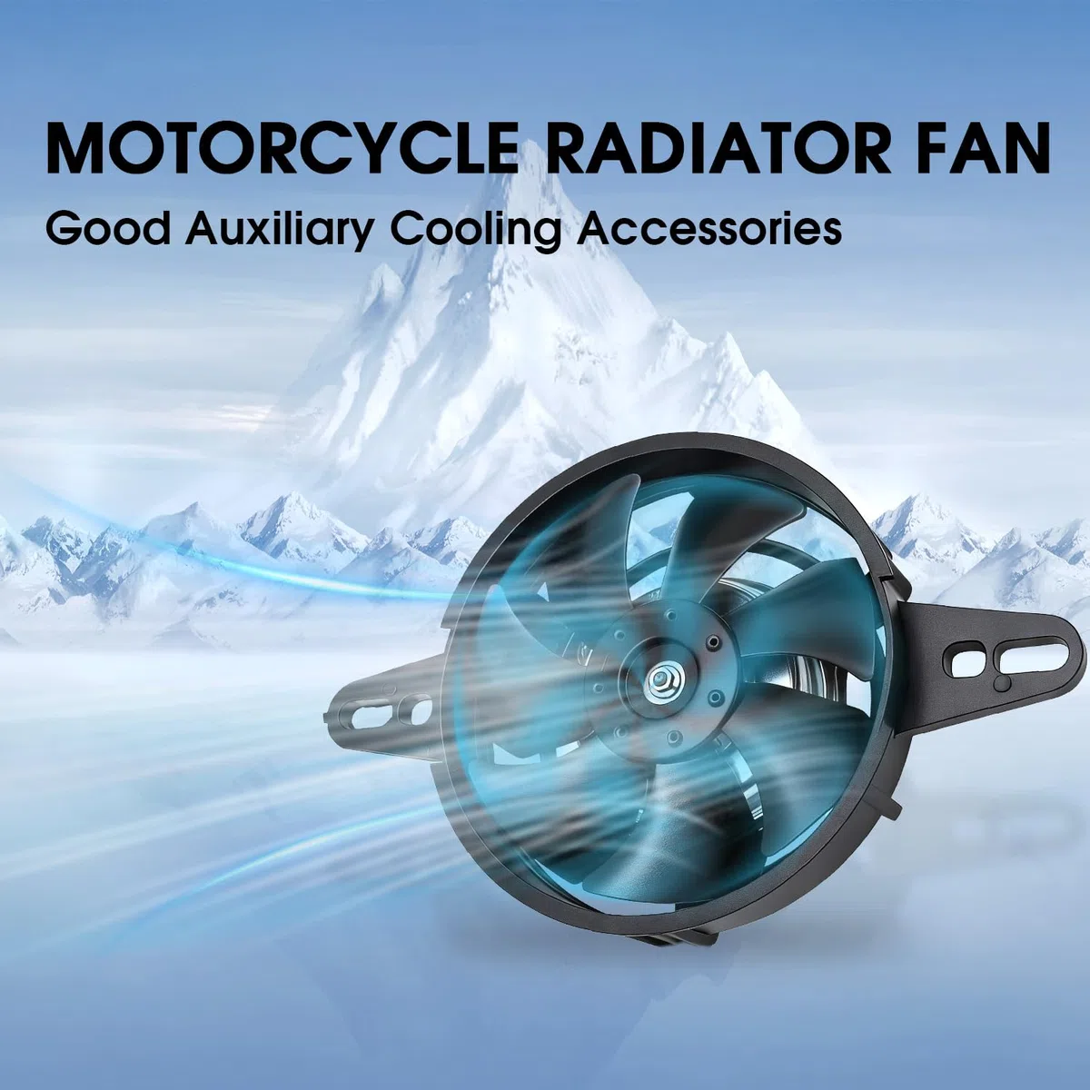 JFG RACING Ventilador Enfriamiento Moto,Ventilador Radiador Aceite Moto Ventilador Radiador 12V para 200cc-250cc Dirt Pit Bike ATV UTV Go Kart Quad Motocross