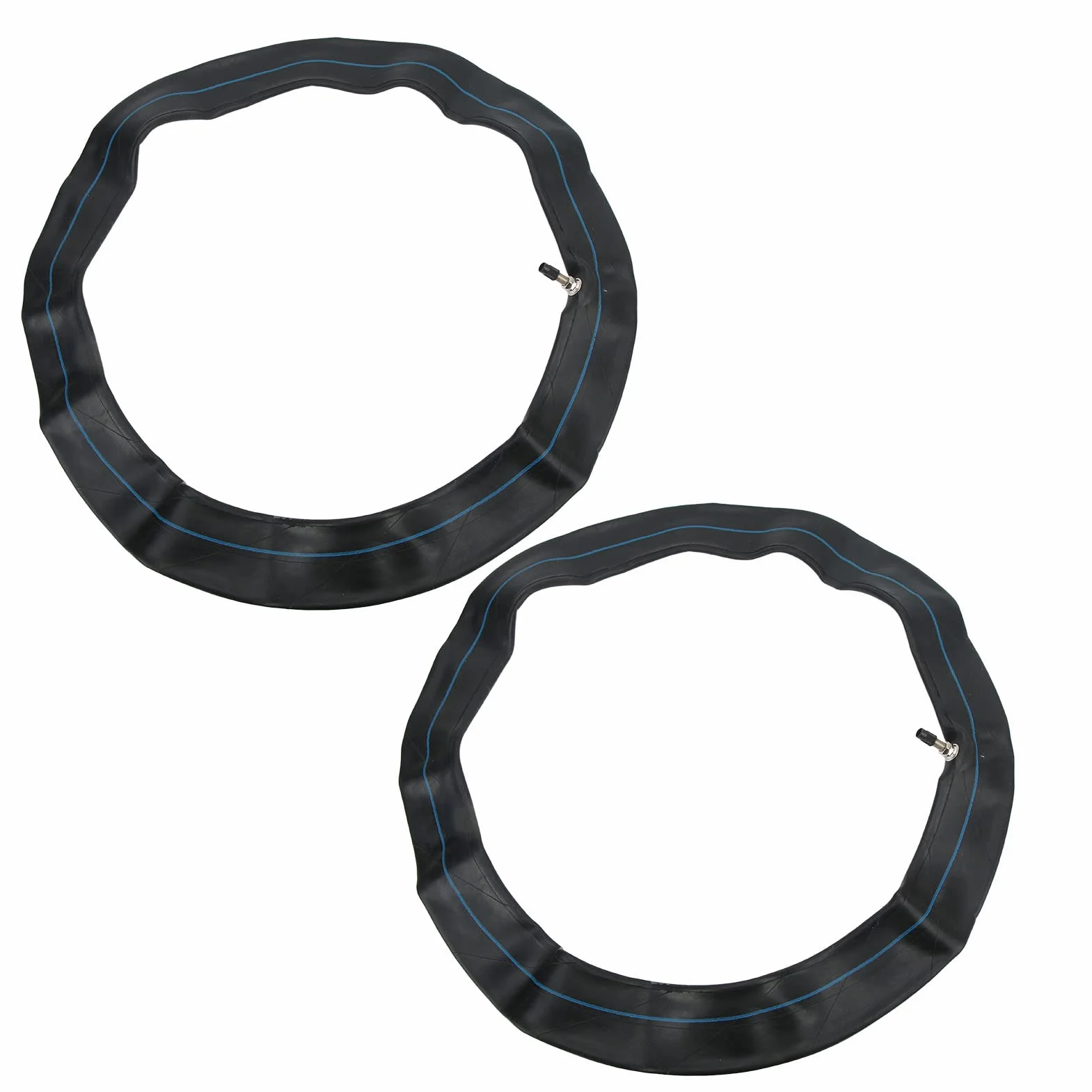 Asixxsix 2.50-18 2.75-18 3.00-18 Tubos Interiores de Motocicleta, 2 Piezas Tubos de Neumático de Motocicleta de Goma Premium con Vástago de Válvula Recta TR4 Tubo de Motocicleta de 18 Pulgadas
