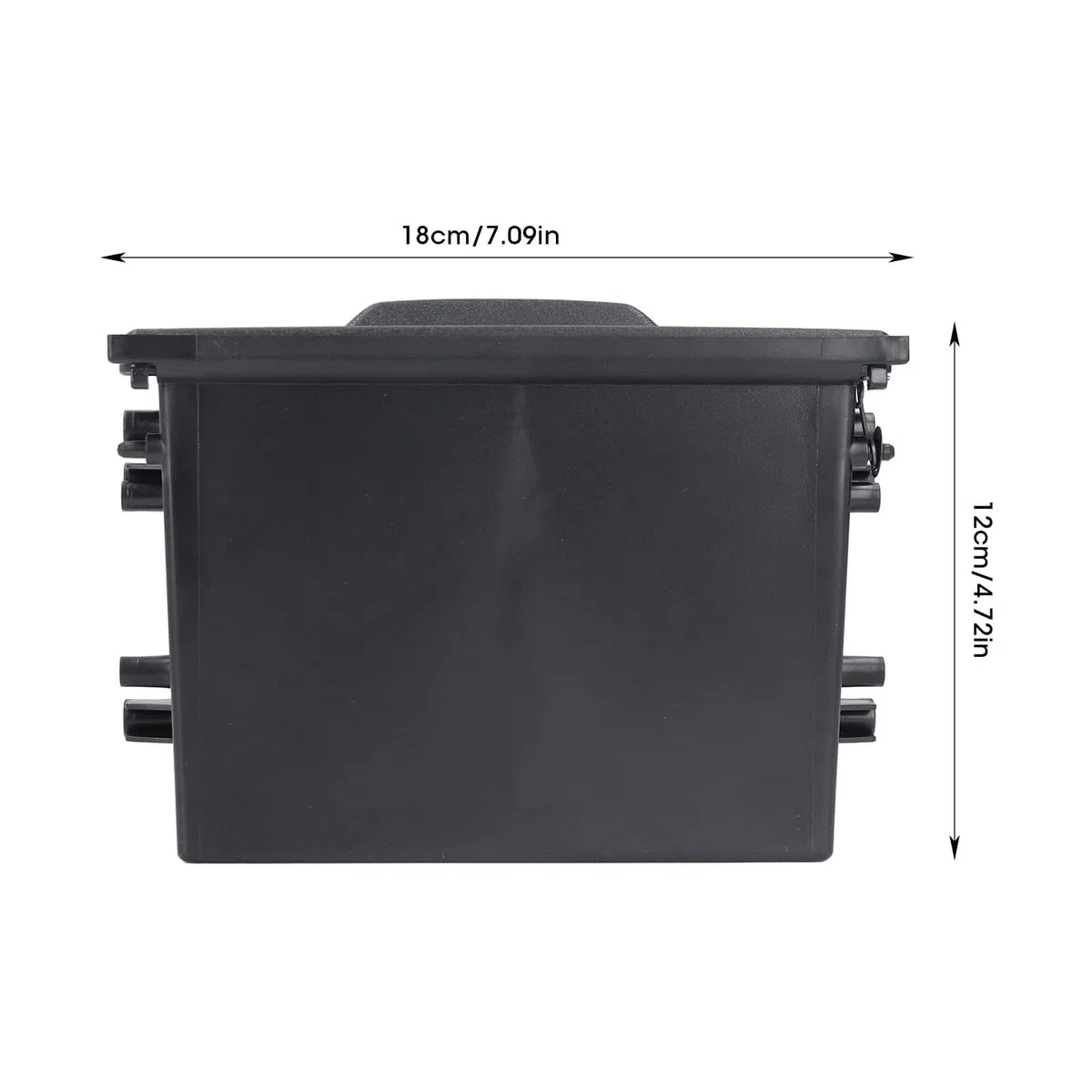Caja de Almacenamiento de Radio para Automóvil, 1DIN Premium ABS Multi Aplicación Organizador Interno Negro Caja de Almacenamiento Estéreo para Automóvil Reemplazo Universal para
