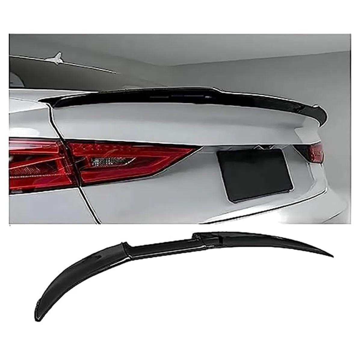 Spoiler Trasero Coche, para Opel Insignia A 2013-2017 Aleron Maletero Fibra Carbono Estilo Deportivo Accesorios Exterior Tuning Aerodinámico,A Sedan