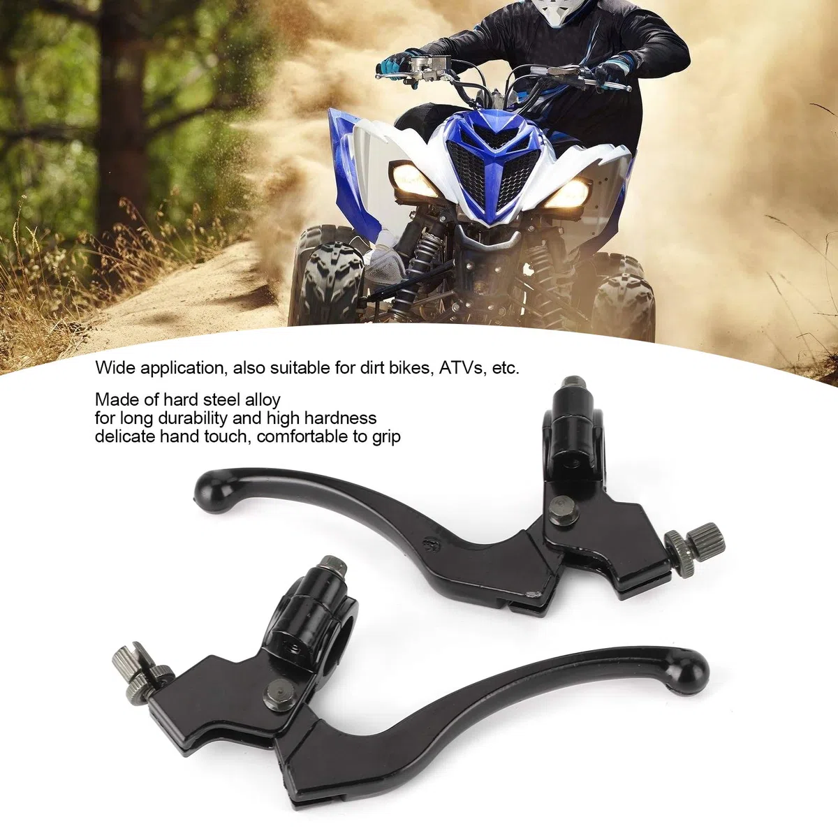 Palancas de Freno de Embrague Universales para Motocicleta, de Aleación de Acero para Manillar de Dirt Bike ATV de 22mm,Otros artículos para ciclismo