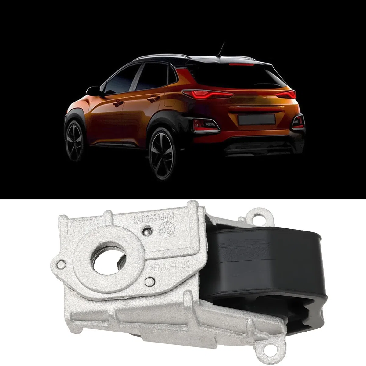 Soporte de montaje de goma para tubo de escape trasero de coche 8K0253144M 8K0253144D compatible con Audi A4 A6 A7 A8 S4