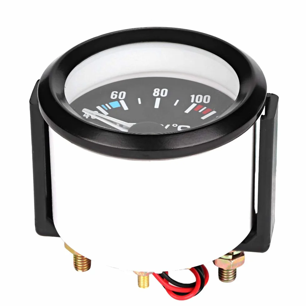 Medidor de presión de temperatura de agua universal de 2 pulgadas 52 mm, herramienta de instrumento de medidor de temperatura de agua digital LED para camión de coche