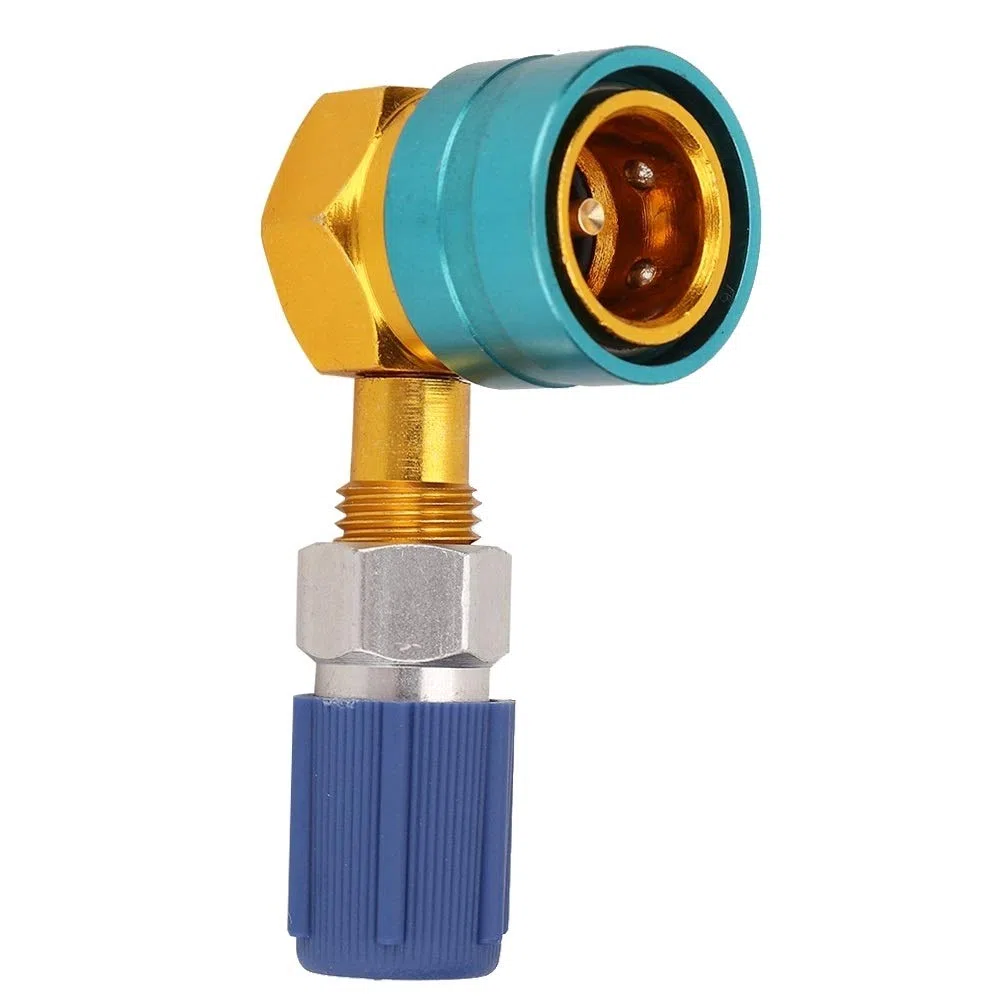 VOBOR Adaptadores R1234yf a R134a, Acopladores Rápidos Aire Acondicionado Refrigerante para Automóvil, Adaptador Rápido aire Acondicionado, Lado Bajo Acondicionado Automático Acoplamient