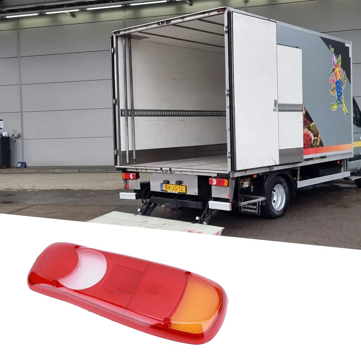 Mutuer 1 Pieza Cubierta de luz trasera de camión, Piloto Trasero para Automóviles Reflector de Parachoques Trasero de Coche Cubierta de Lente de Lámpara Trasera de Camión