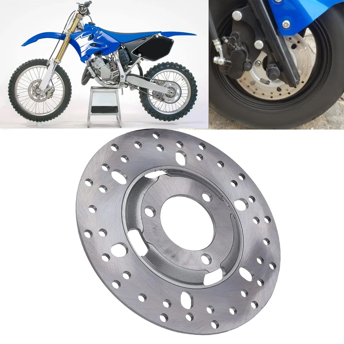 Disco de Freno Delantero, Disco de Rotor de Freno, Aleación de Acero Universal Duradera para Scooters