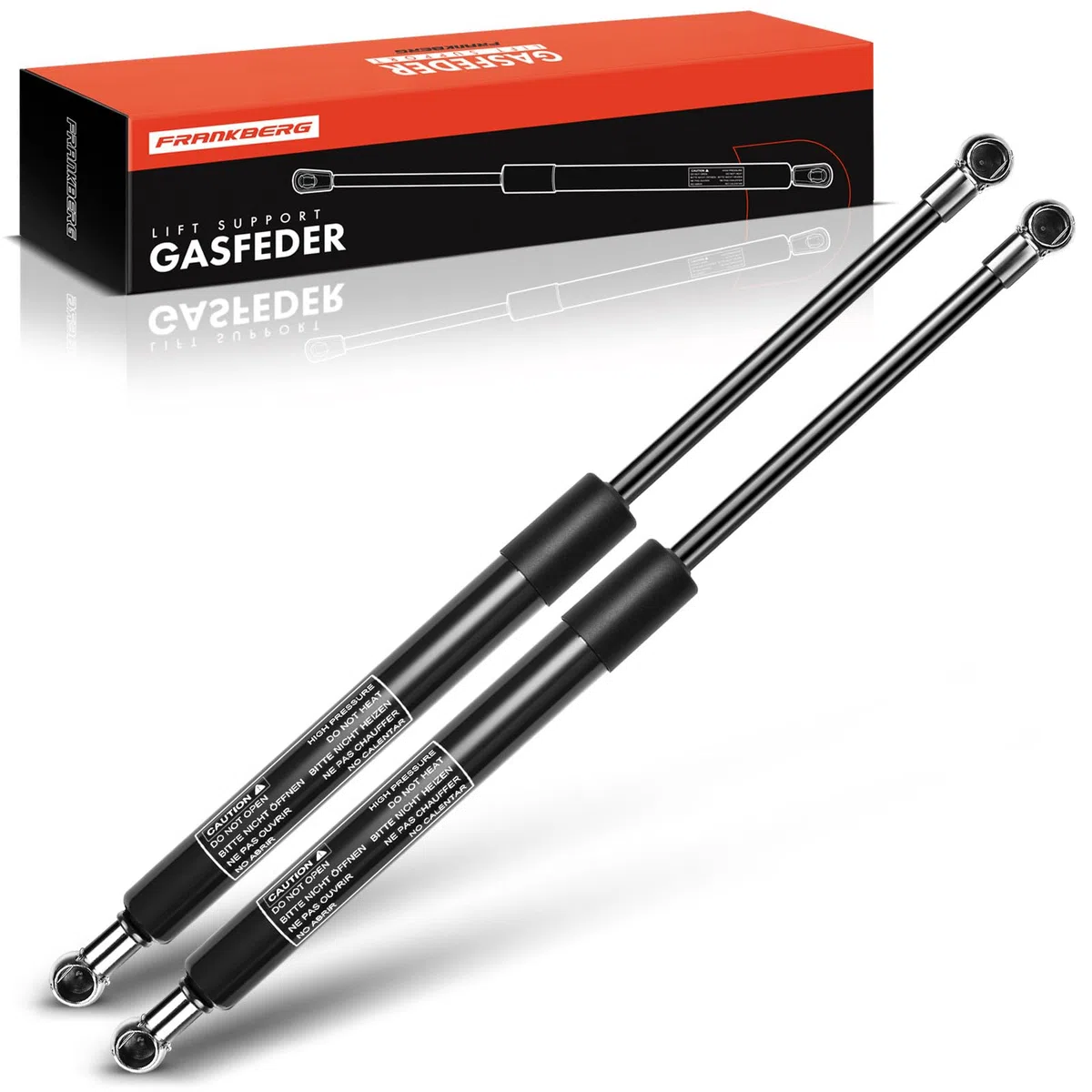 Frankberg 2x Amortiguadores de gas portón trasero Compatible con Lacetti J200 KLAN Compacto Todos los Motores 2002-2011 Replace# 96548931