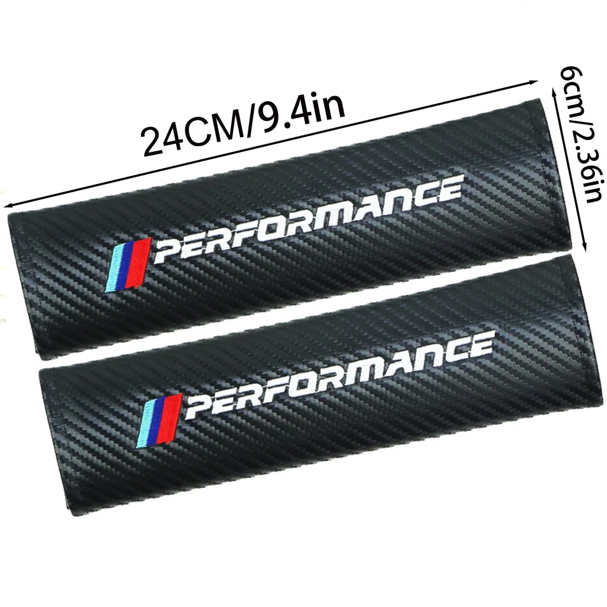 2 Coche de cojín de cinturón suave Cinturón de seguridad para adultos Cinturón de seguridad en el automóvil para adultos Cojín de cinturón de automóviles premium (Carbono - PERFORMANCE)