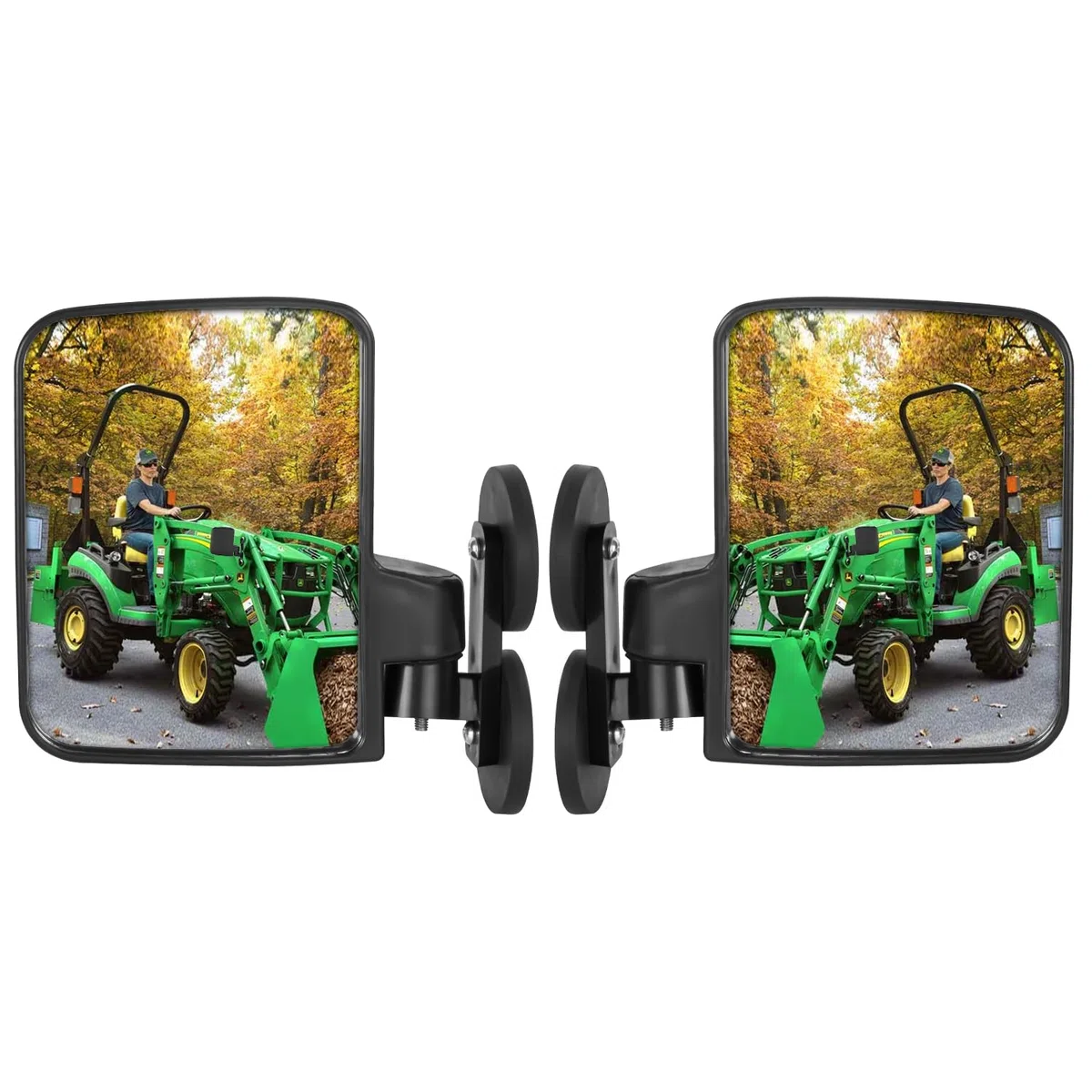 Espejo universal para tractor, espejos laterales magnéticos fuertes compatibles con accesorios de tractor Kubota B BX Mahindra John Deere