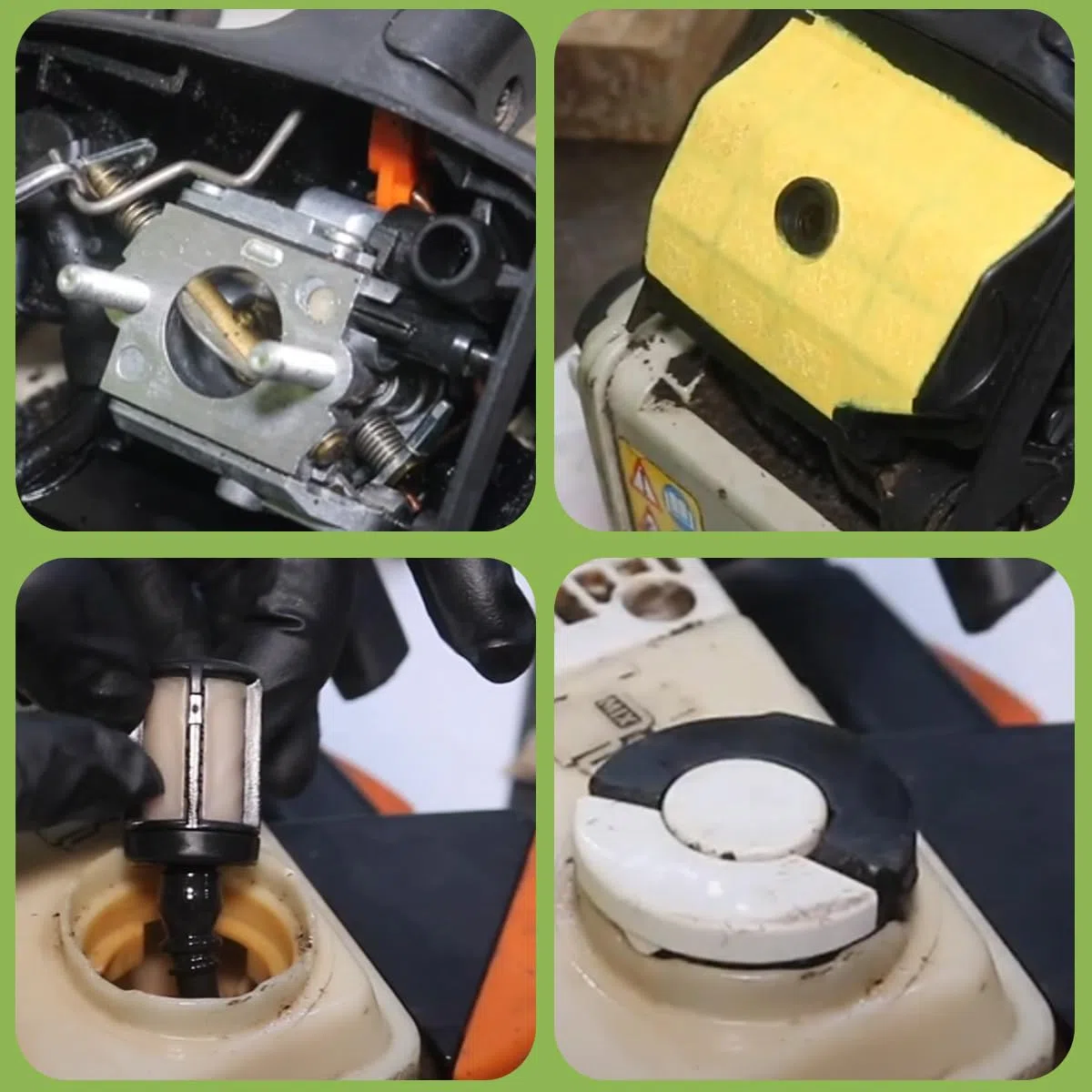 ZAMDOE MS200 Carburador para Stihl MS200 MS200T 020T 020 Motosierra, C1Q-S126B carburador Repuesto para 1129 120 0653, MS200T carburador con Filtro de Aire, bujía, línea de Combustible