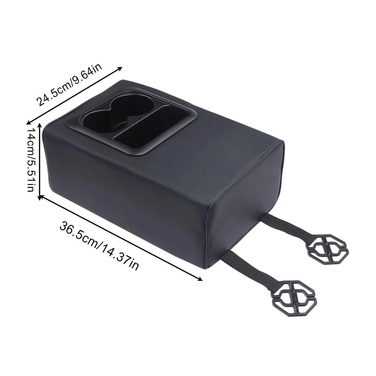 Portavasos Consola Central | Almacenamiento Universal Trasera | Cojín para reposabrazos | para Asiento Trasero Coche Camión Viaje Carretera Acampada Viajes Largos Familiar Trayectos Diarios