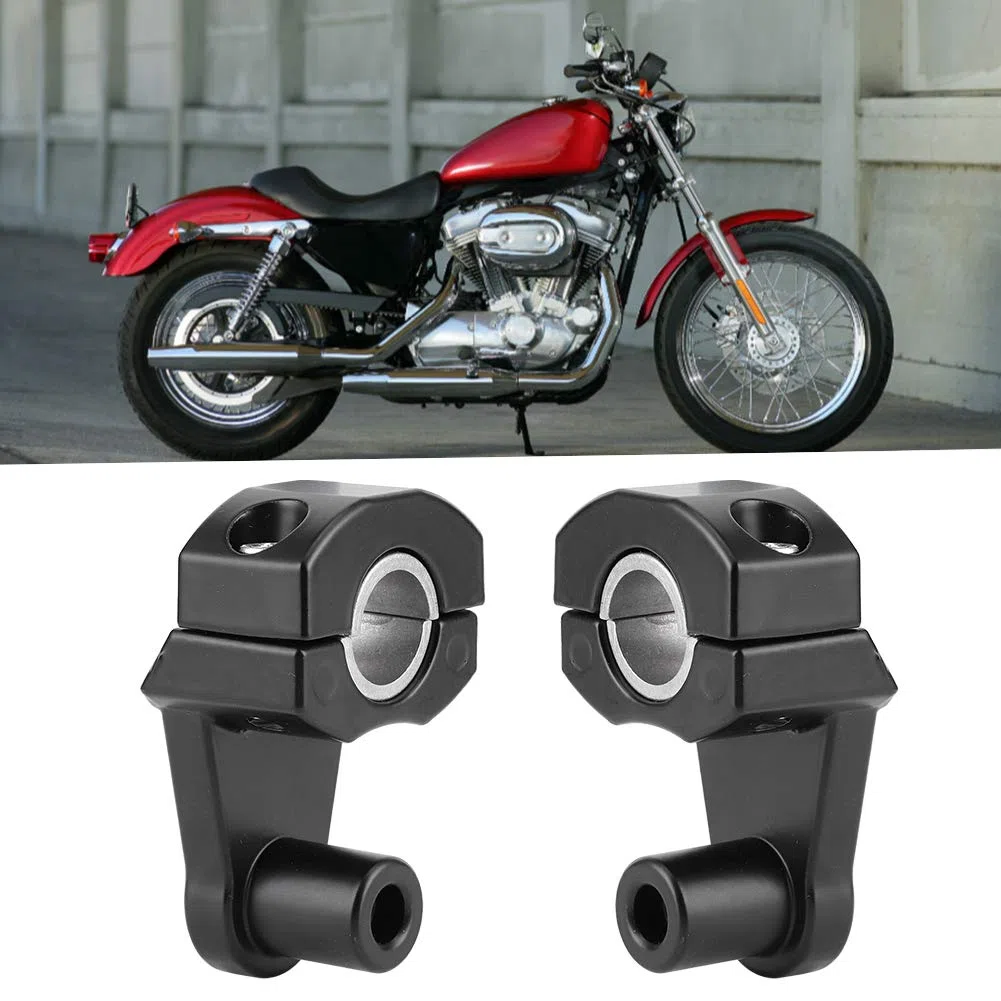Elevadores de manillar de motocicleta, 2 uds 22 mm / 28 mm abrazadera de soporte elevador de manillar de motocicleta pivotante universal aluminio CNC