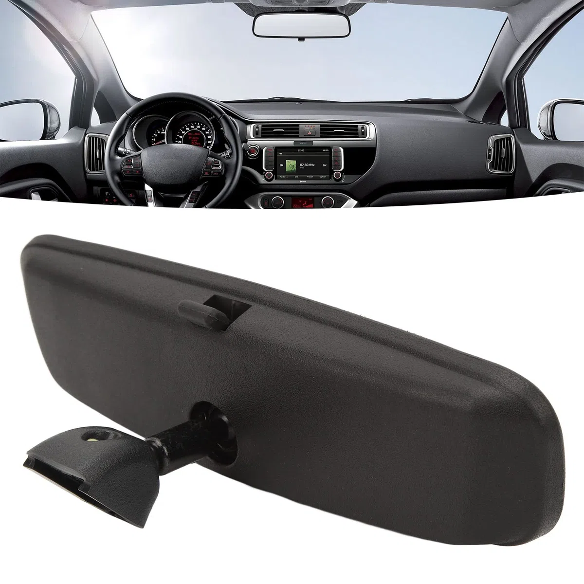 85101 3X100 Reemplazo de Espejo Retrovisor Interior, Espejo Retrovisor Interior Universal para Automóvil para Elantra I10 I20 I30 I40, Vista Clara, Fácil de Instalar