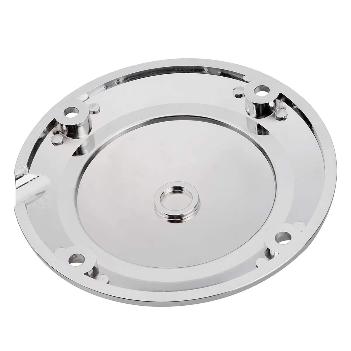 Tapa de embrague Derby de 4 orificios para motocicletas cromada y satinada para Harley 1994-2003 Sportster XL 883 1200