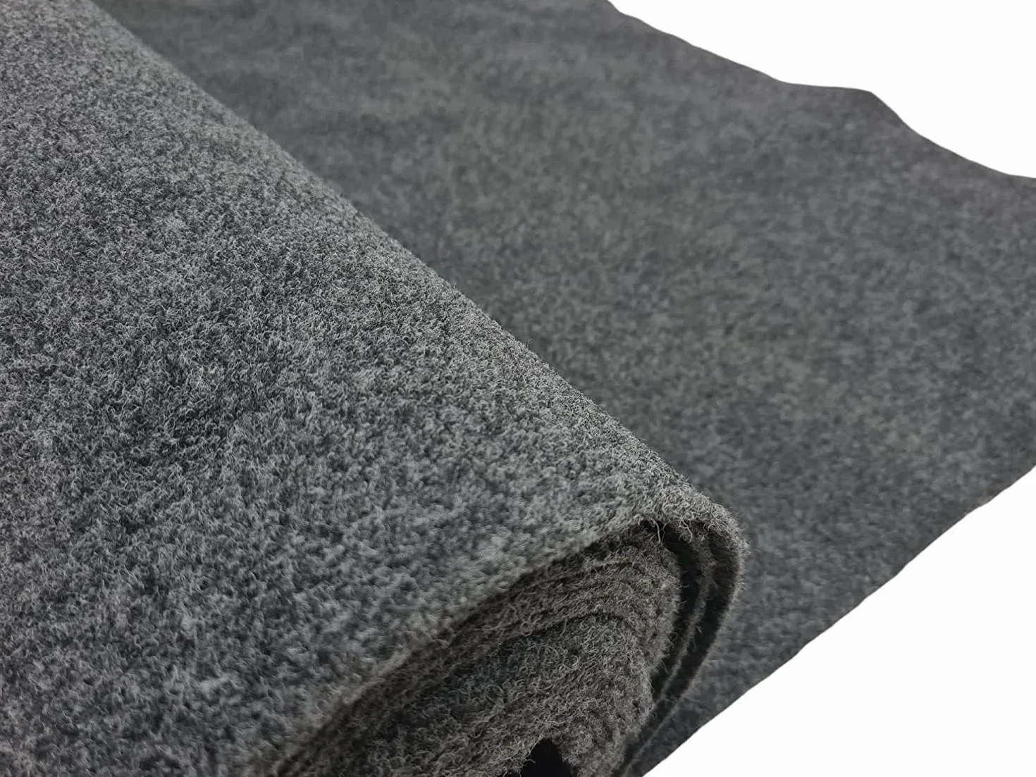 Moqueta (2 mts) Corte de 200x160 cm de moqueta color gris oscuro para tapizar, camperizar y otros - Kadusi