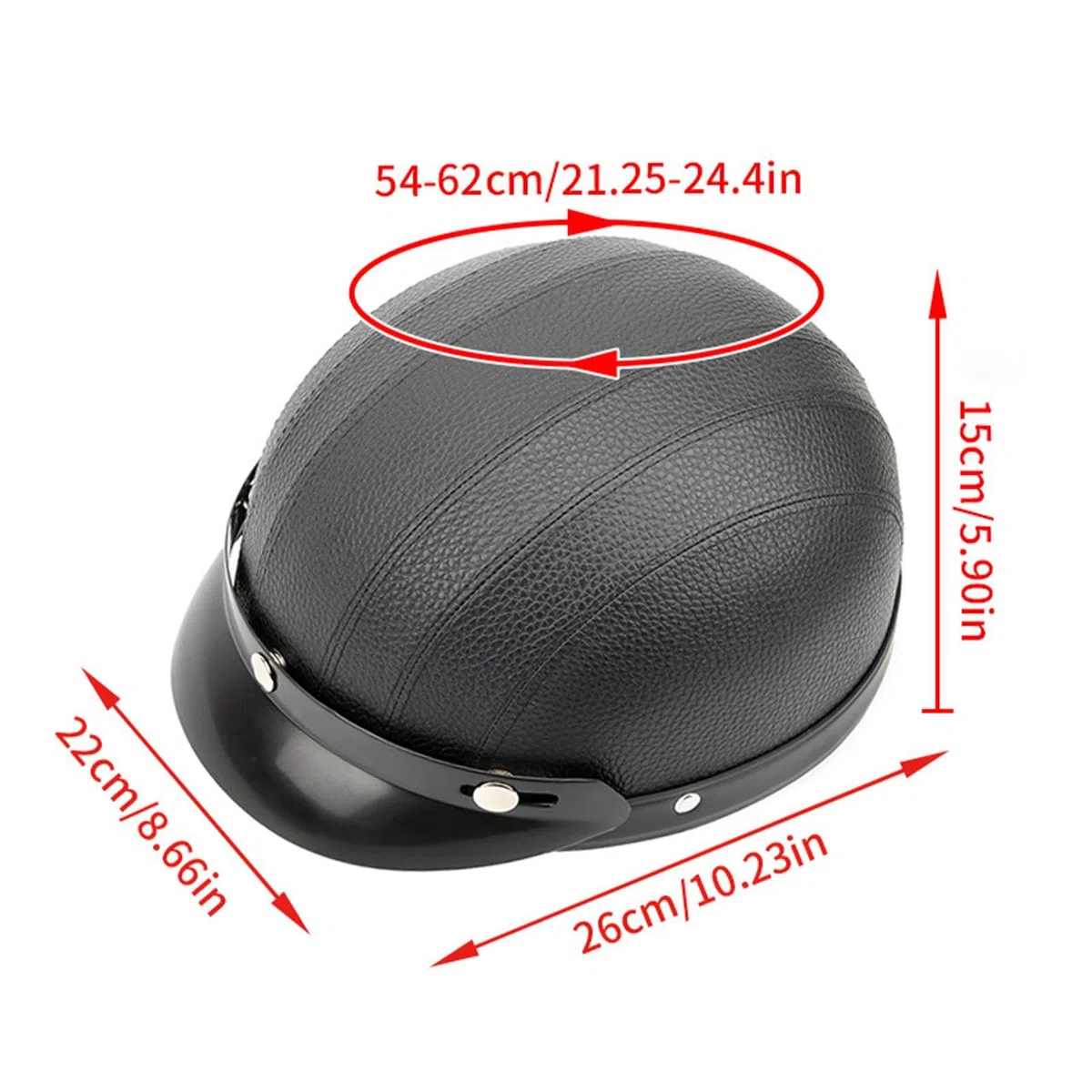 Cascos ,Cascos Media Cara - Cascos de Moto - Cascos de Motocicleta de Media Cara para Adultos, Hombres y Mujeres, Cascos de Motocicleta de Media Cara Vintage
