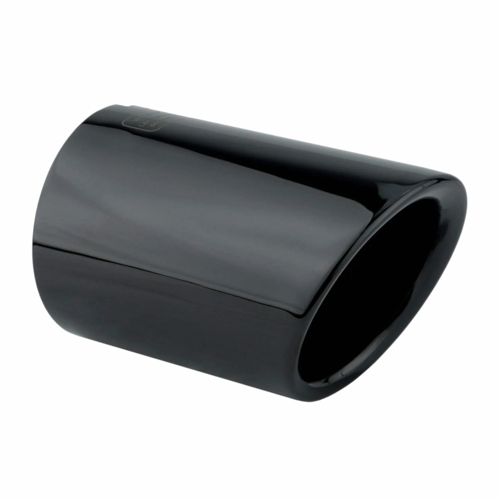 Embellecedor de Tubo de Escape Coche Cola de Escape Coche acero inoxidable espejo pulido negro Cola de Tubo de Escape Plug Play compatible con A4 B9 8W A5 F5 para 65mm - L&P A285-1