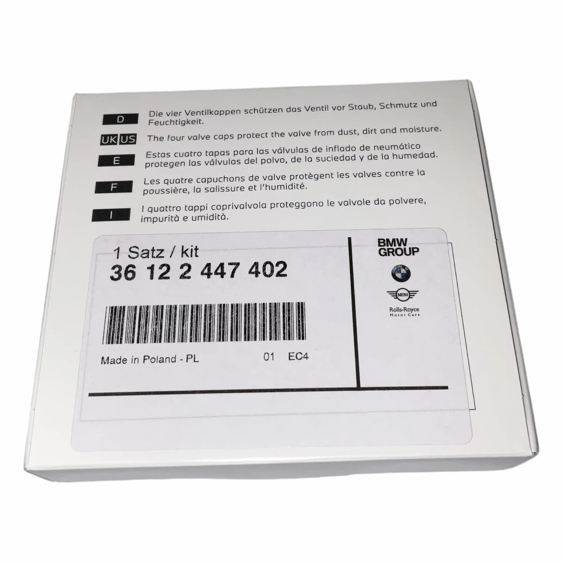 Juego de tapones de válvula BMW originales