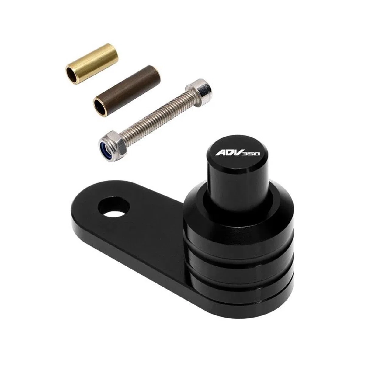 Bloqueo De La Palanca Freno Accesorios De Palanca De Bloqueo del Botón del Interruptor del Freno De Estacionamiento De La Motocicleta para H&Onda ADV350 ADV 350 2021 2022 2023 2025(Black)