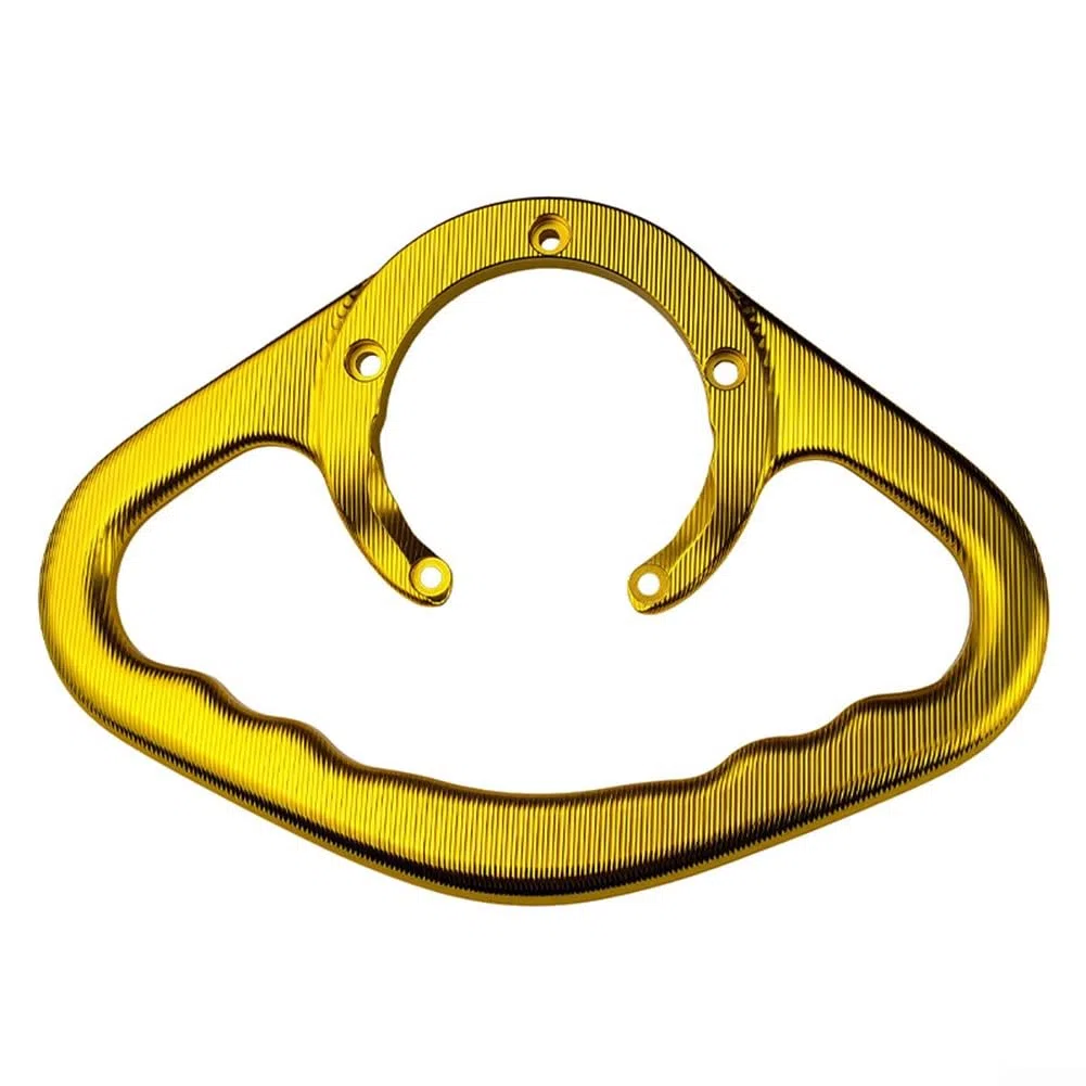 Barra de agarre para pasajeros de motocicleta Kawasaki - Mango de tanque de aleación de aluminio CNC (dorado)