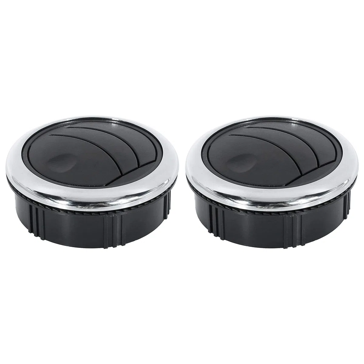 Riloer 2 Piezas de Ventilación de Aire Acondicionado de Estilo de Perilla Universal, Salida de Deflector, Salida de Aire de Rejilla, para RV, Autobús, Yate, Barco