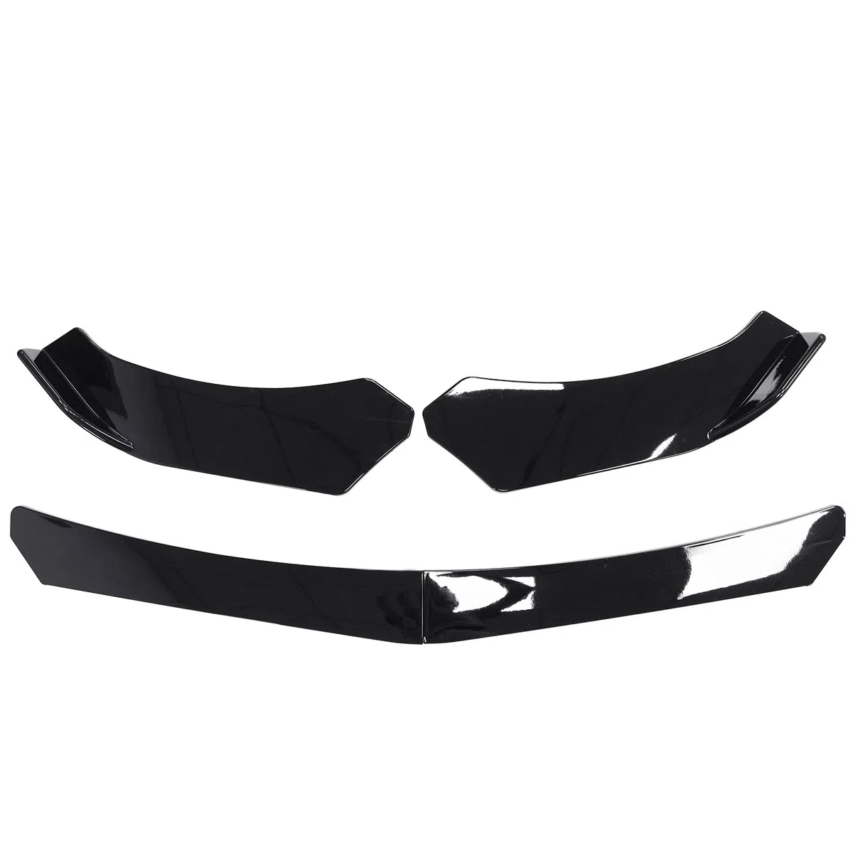 Parachoques delantero spoiler labio carrocería kit difusor divisor para A-udi A3 A5 S3 S4 RS5 S-Line A6 A7 TT negro brillante
