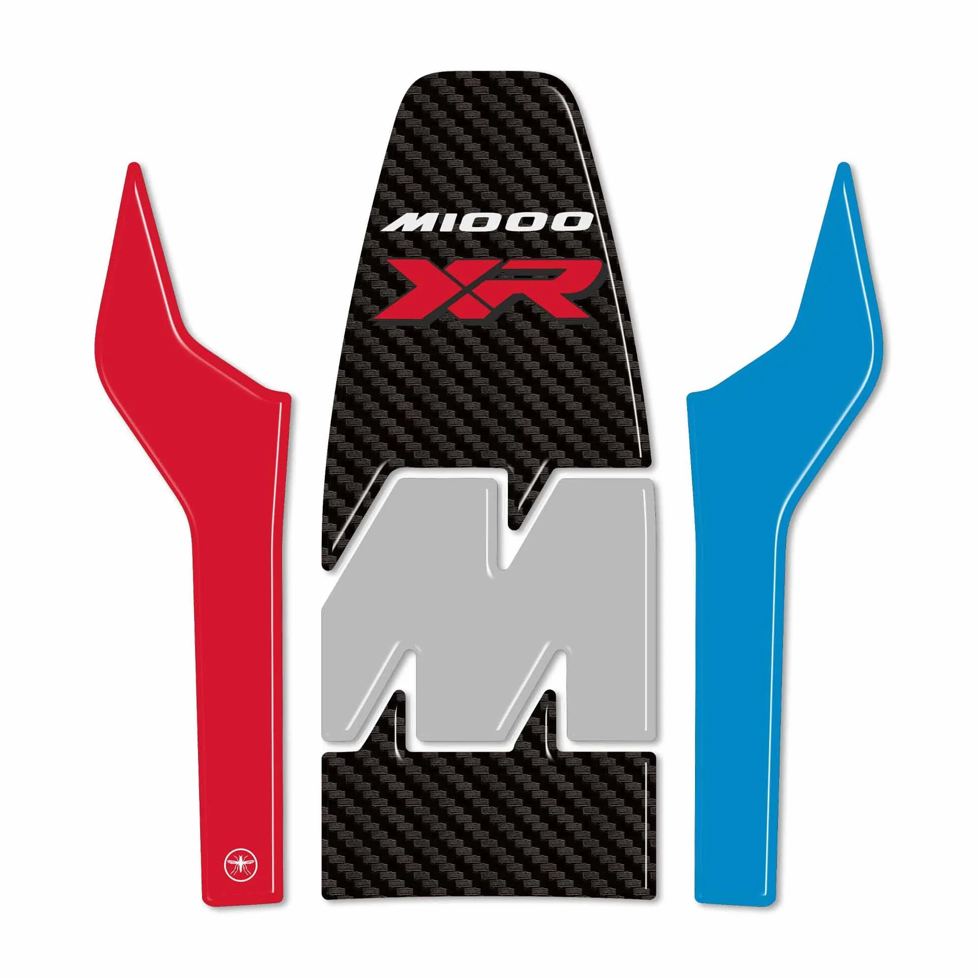 LABELBIKE - Pegatina 3D Moto Tanque Protección y Decoración de Resina Compatible con BMW M 1000 XR