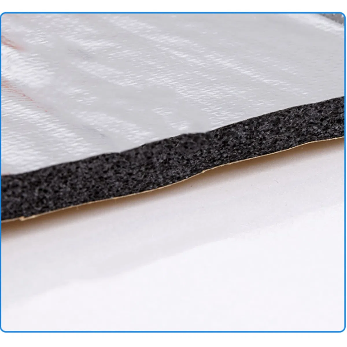 140cmx100cm Aislante Térmico Insonorizante Forro Papel Adhesivo 5mm de Espesor Espuma Aislante Acústico Insonorización Coche, Alfombrillas Aislantes para Coche