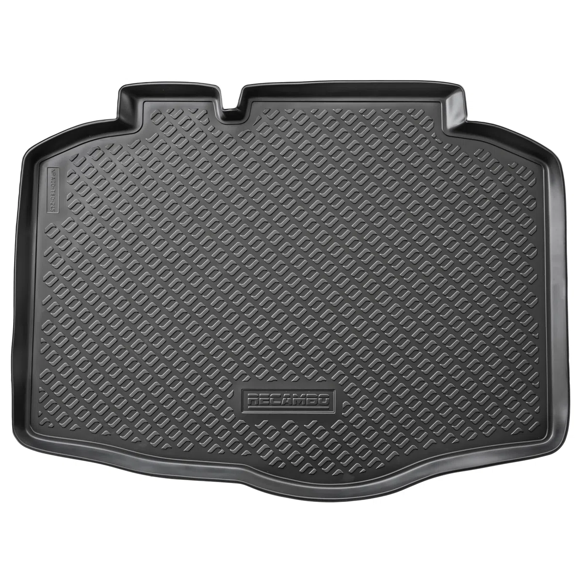 RECAMBO Alfombrilla de protección para maletero compatible con Seat Ibiza V | 6F | Año de fabricación a partir de 2017 - Alfombrilla de goma para maletero/carga 3D | Alfombrilla de maletero con borde