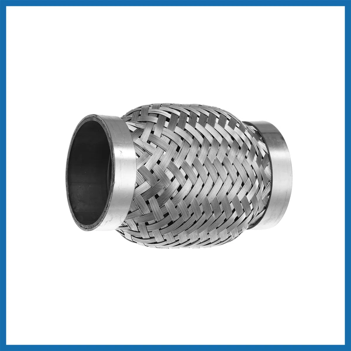 A ABSOPRO Auto Escape Flexible Tubería Tubo Escape Junta Plateado Tono 2"x4" Reemplazo de artículo