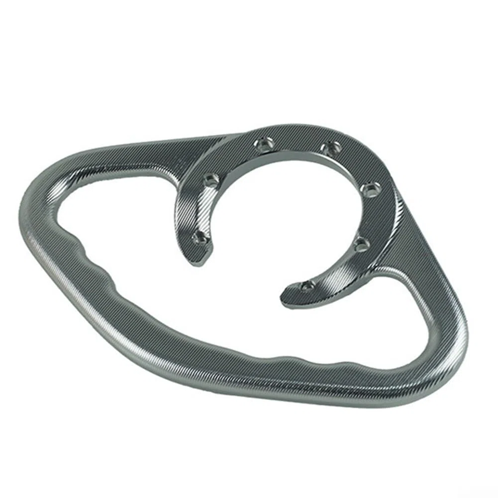 Motocicleta Pasajero Grab Bar para YZF600R - Mango de tanque de aleación de aluminio CNC (Plata)