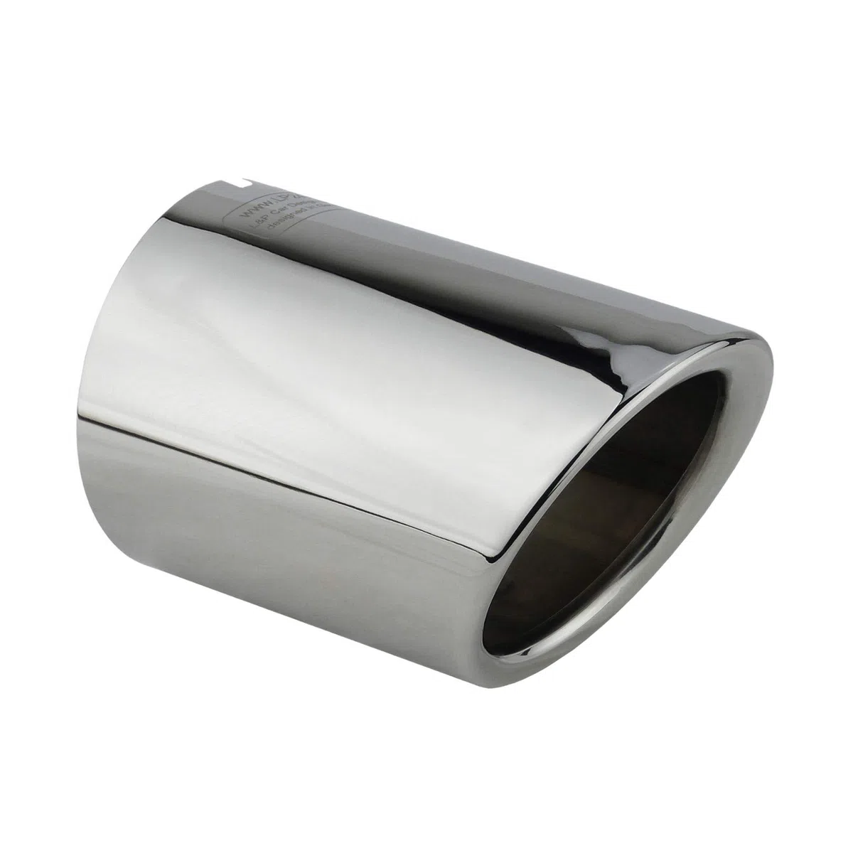 Embellecedor de Tubo de Escape Coche Cola de Escape Coche acero inoxidable espejo pulido cromo Cola de Tubo de Escape Plug Play compatible con A4 B9 8W A5 F5 para 65mm - L&P A284-1