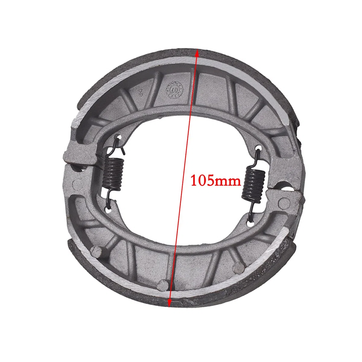 JRL Zapatas de freno de tambor trasero de 105 mm para ciclomotor scooter 50 110 125 150 cc GY6
