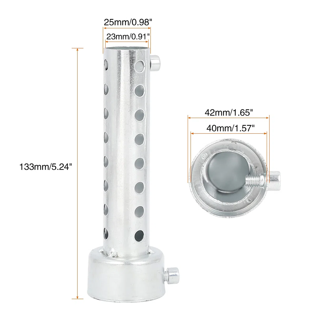 F FIERCE CYCLE 40mm Universal Motocicleta Tubo Escape Bafle Silenciador Deflector
