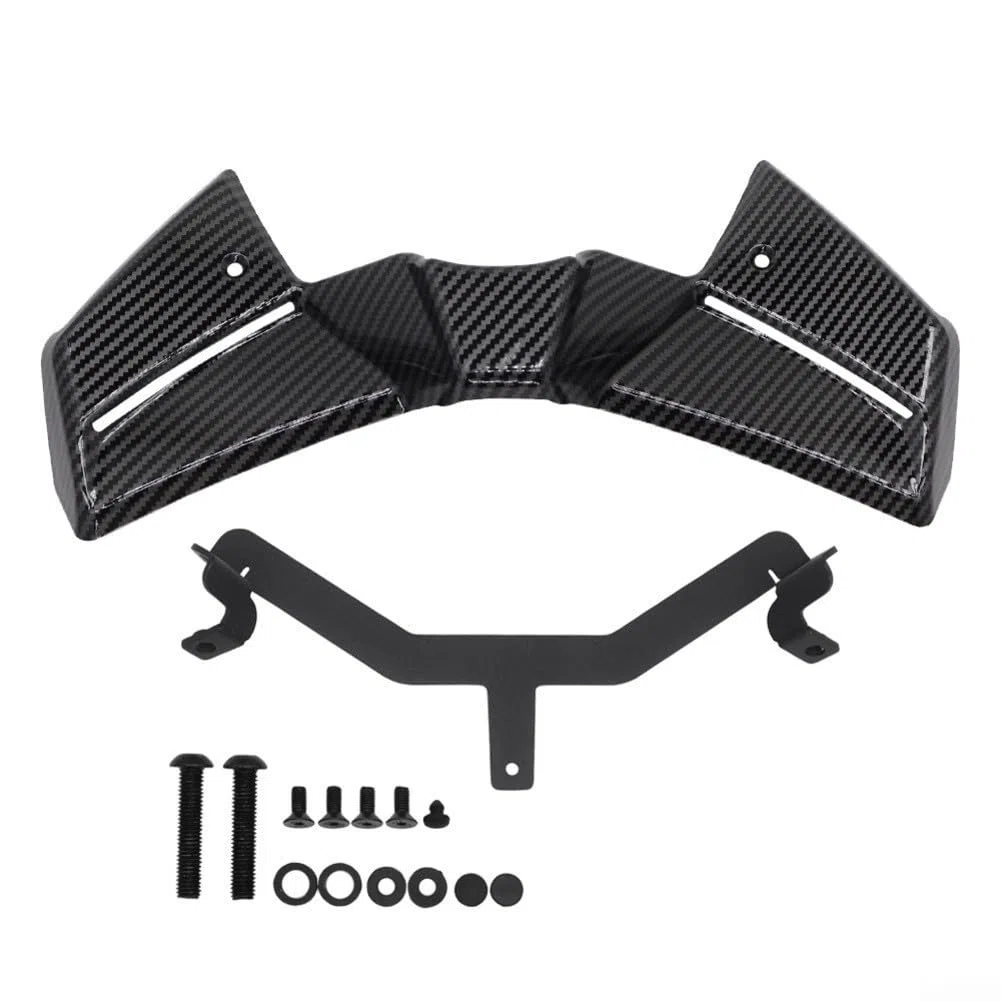 DAZZLEEX Kit de alerón delantero con aletas de fuerza descendente ABS y construcción de hierro, estabilidad mejorada para conducción de alta velocidad para MT-09 2024-2025, para MT-09 SP 2024-2025