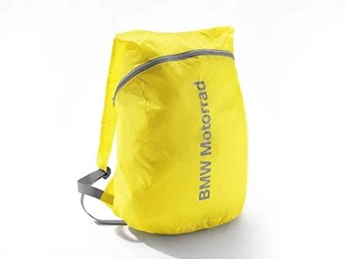 BMW Mochila plegable original para moto, color amarillo, amarillo