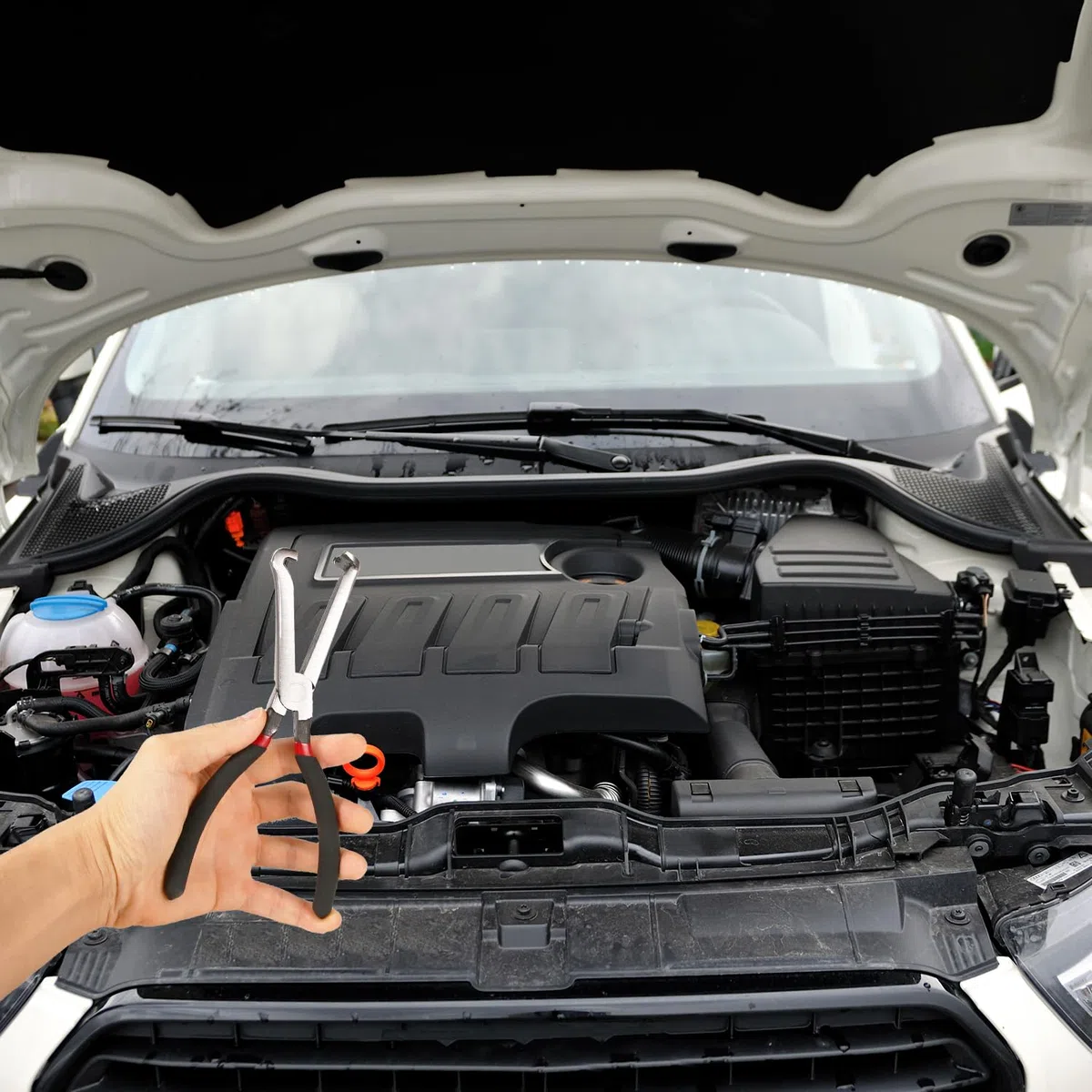 Lasuroa 2 piezas pinzas de desconexión antideslizantes, conector eléctrico automotriz de acero carbono para bujía