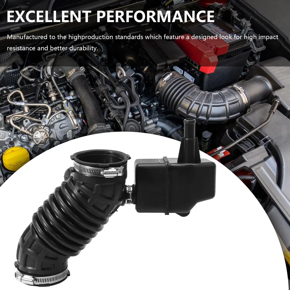 KASturbo - Manguera de admisión de aire para motor Qashqai 2006-2013, X-Trail 2007-2014, tubo turbo de admisión de aire de motor 16576-JD200 16576JD200