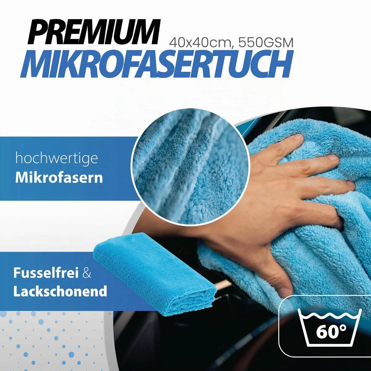 detailmate Juego de sellado de parabrisas para coche y ducha – efecto loto: Soft99 Ultra Glaco sellado de cristal 70ml + parabrisas cristal 500ml + paño microfibra de vidrio + paño pulido esponjoso