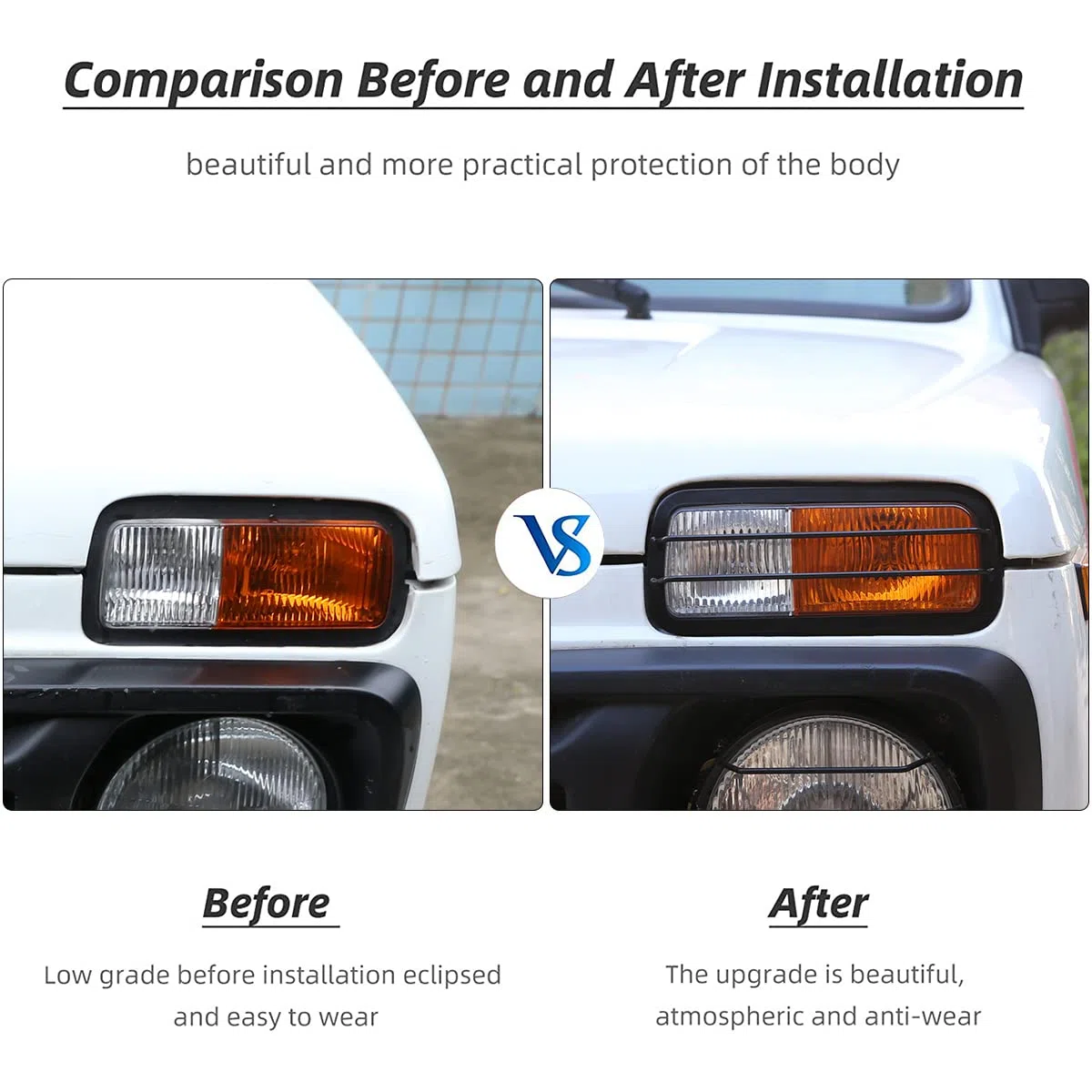 6 unids/set aleación de aluminio delantero niebla faros trasero lámpara trasera protector marco Trim cubierta para NIVA coche decoración (2 unids luz antiniebla delantera)