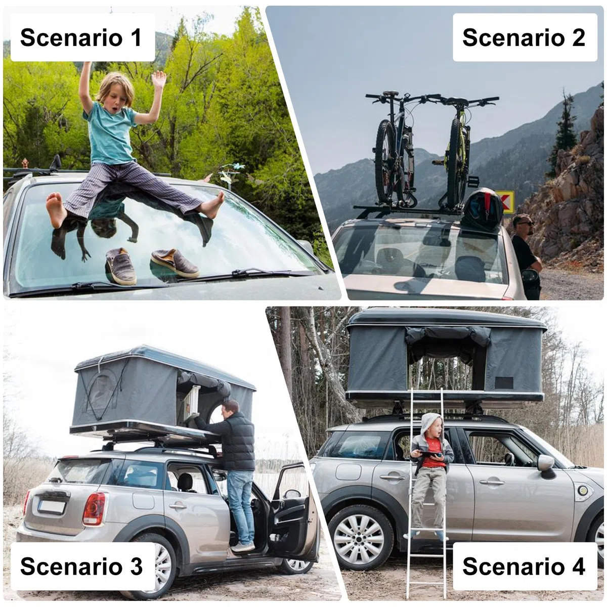 BORDEAG Escalón de Puerta de Auto: Escalón Plegable Universal para Auto, Estabilidad Seguridad Ayuda para Subir, para SUV, Camión, Autocaravana (Negro)