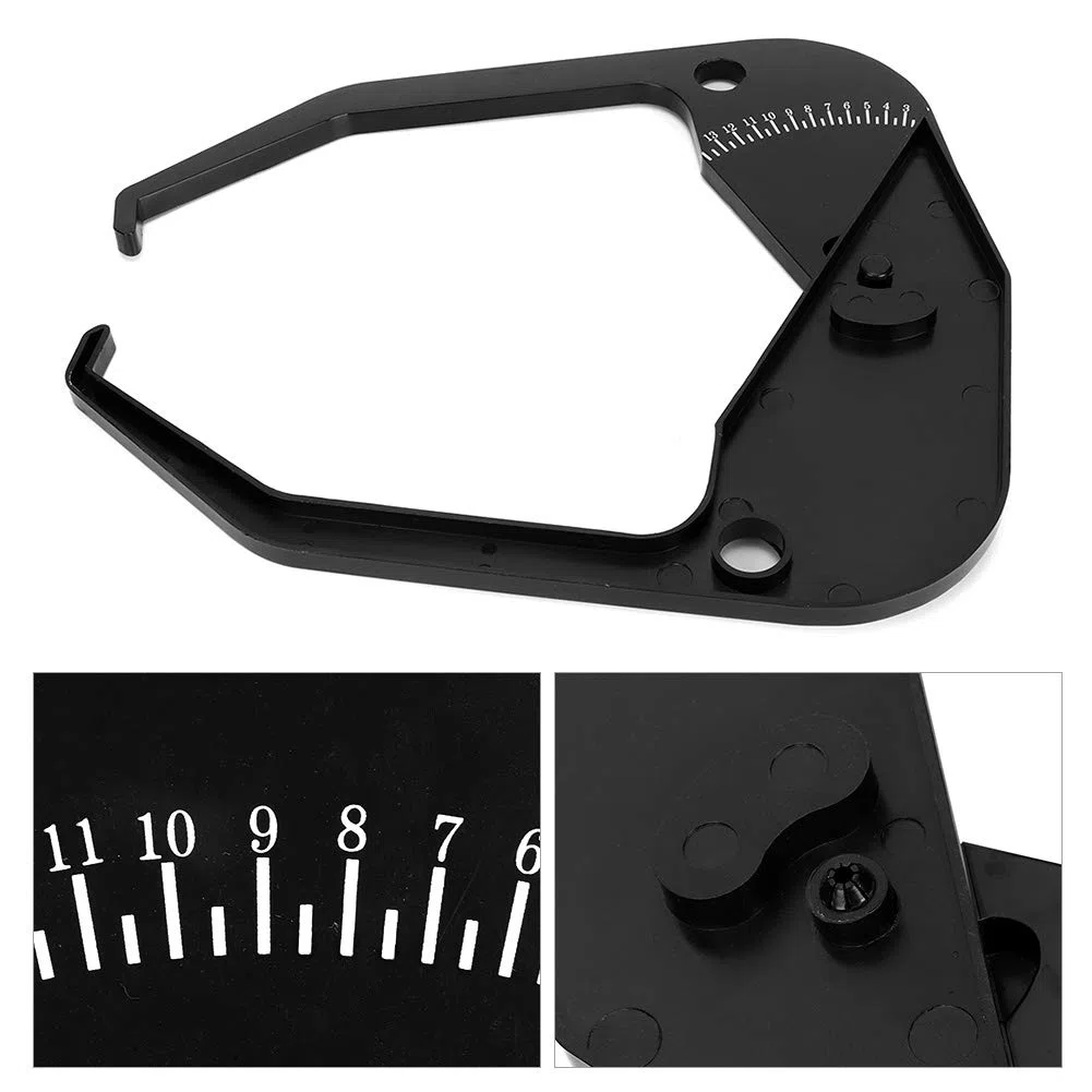 Fydun Calibrador de equilibrador de neumáticos Balanceador de ruedas Calibre de ancho de llanta Herramienta de medición de medición Apto para abrigos
