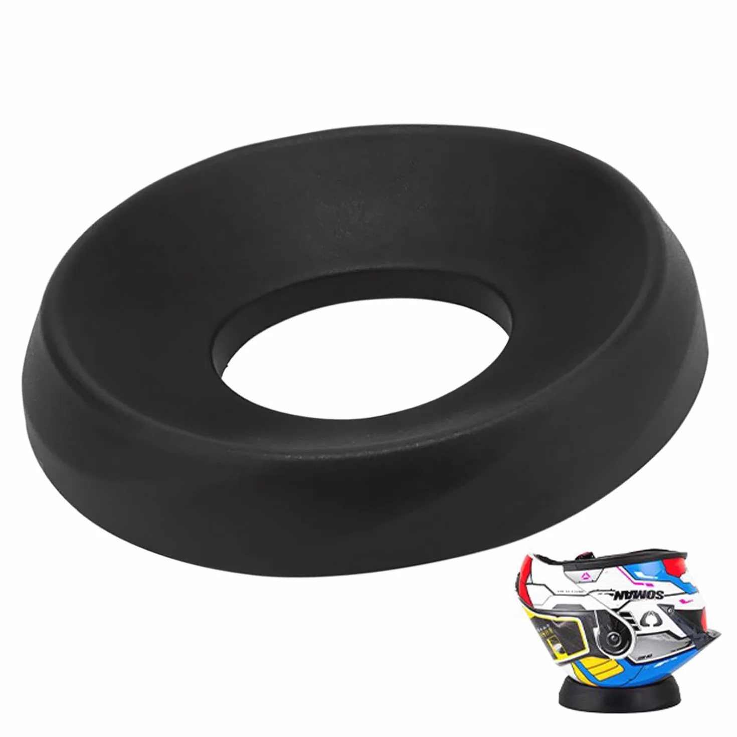 Soporte para Casco de Moto, Base Antideslizante para Cascos de Motocicleta, Almohadilla de Caucho Universal para Exhibición en Tienda, Garage o Hogar