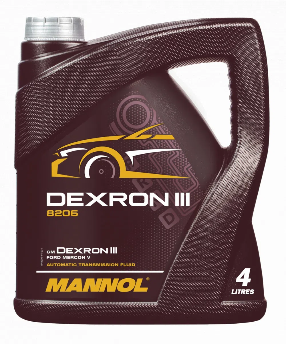 MANNOL | Líquido de Transmisión Sintético Universal ATF 4L | MN8206-4 | Compatible con Dexron-III H/G/F, Dexron-II E y Ford Mercon V | Ideal para Turismos, Comerciales y Todoterrenos